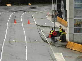 Traffic was light at the Horseshoe Bay terminal on Sunday. B.C. Ferries said last Friday it will "deny travel to customers travelling for non-essential reasons on routes crossing regional zones" as defined in the public health order.