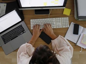Work from home or go back to the office? A new poll suggests that 44 per cent want a mix of the two.