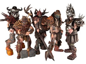 GWAR is a long-running shock rock metal band from outer space featuring, from left, Balsac The Jaws of Death, Jizmak Da Gusha, Blothar, Pustulus Maximus and Beefcake the Mighty.