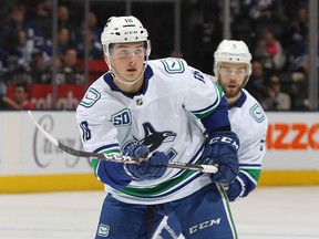 Jake Virtanen was placed on leave by the Canucks last week following allegations of sexual misconduct.
