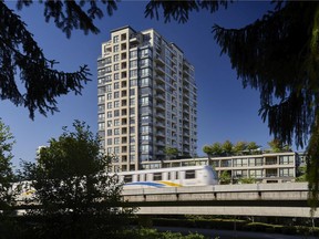Concert Properties applied master-planning principles in developing Collingwood Village, recognizing that the Skytrain line would be an important focal point for a new and long-term sustainable community. Considered the first transit-oriented master-planned community in Canada, the Joyce–Collingwood Skytrain Station is within walking distance to The Remington at Collingwood Village, pictured here.