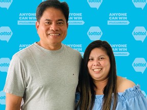 Edgar Ebreo and Liezl Panganiban who won $500,000 in September, just won another lotto prize of $675,000