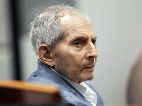 Real estate heir Robert Durst at his murder trial in a Los Angeles court, March 10, 2020.