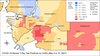 Map of test positivity rates per 100,000 in Lower Mainland.