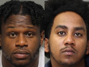 Toronto residents Deandre Williams (left) and Ananya Demisse, both 21, face a slew of charges stemming from a human trafficking Investigation.