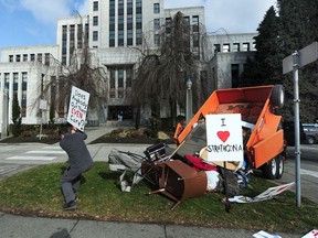 A Strathcona resident became so fed up with the tent city that blighted Strathcona Park on the east side that in February he dumped garbage from the park to make his point in front of historic, art deco style Vancouver City Hall.