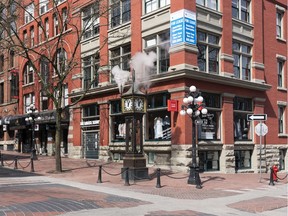 Gastown's steam clock was damaged on May 1, 2022.