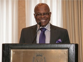 Judge Selwyn Romilly at his retirement party on March 5, 2015.