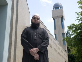 Imam Yahya Momla stands in front of the Masjid Al-Salaam & Education Centre in Burnaby on June 8.