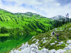 Marriott Meadows hiking featured in Taryn Eyton's book Backpacking In Southwestern British Columbia.