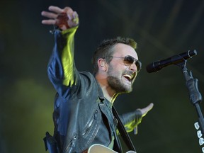 Eric Church performs at the Craven Country Jamboree in Craven, Sask. on Sunday July 17, 2016. MICHAEL BELL