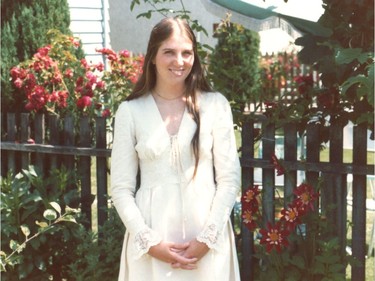 Photo of Shelley Fralic on her wedding day, July 4 1975.