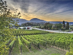 A view from Township 7 Winery & Vineyards in Naramata.