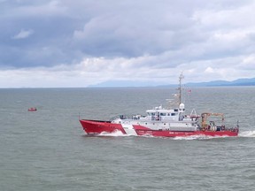 B.C. Ferries says a Canadian Coast Guard rescue crew retrieved the passenger.
