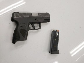 Surrey RCMP arrested a man and seized a loaded handgun during a traffic stop early Friday morning in Newton.