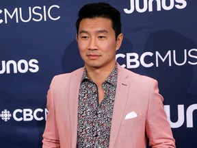 Simu Liu on the red carpet at the Juno Awards in London, Ont. on Sunday March 17, 2019.