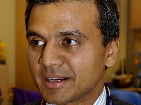 Dr. Ash Singhal of B.C. Children’s Hospital said it’s also the provincial government’s responsibility to change the building code so windows in homes can’t be opened enough for young children to tumble out. Dr. Singhal is pictured in a file photo.