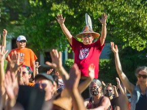 Hundreds attended a memorial, named Remember the Children, held for the Kamloops residential school victims at Grandview Park in Vancouver on June 2.