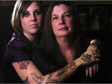 Shelley Fralic (right) and her daughter Carly Sugars.