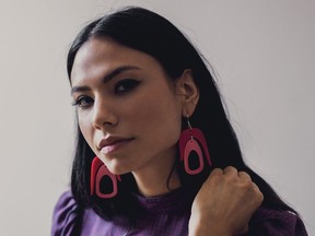 Salish chandelier earrings, $60 at Warren Steven Scott, warrenstevenscott.com.