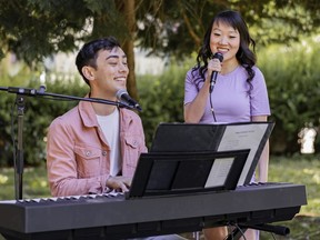 Jason Sakaki (left) and Tiana Jung will perform outdoors in the Gateway Theatre's summer concert series.