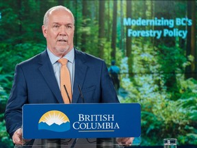 Premier John Horgan announces that the B.C. government has set out its vision for the forestry sector.