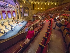 A small live audience was allowed to witness the recording of one of the final programs of the Vancouver Symphony Orchestra’s streamed season on Saturday at the Orpheum.