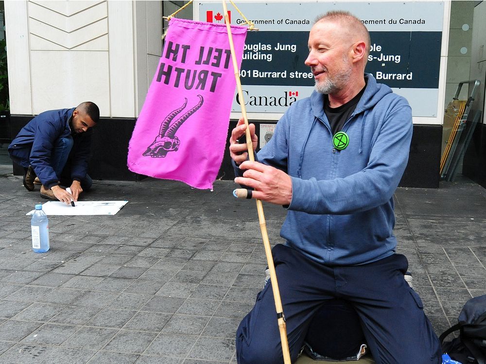  In June, Extinction Rebellion member Brent Eichler staged a hunger strike requesting an urgent meeting with Premier John Horgan.