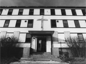 File photo of St. Joseph's residential school in Williams Lake from December 1992.