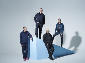 Barenaked Ladies, left to right: Kevin Hearn (keyboards), Ed Robertson (vocals/guitar), Tyler Stewart (drums) and Jim Creeggan (bass). ‘We really laid it all out on the table for each other,’ frontman Robertson says of the songs on their new album Detour de Force.
