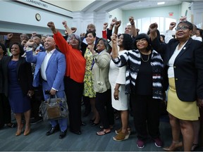 Members of Texas House Democratic Caucus continue to lobby for voting rights reform in Washington, DC after leaving Texas to block a voting restrictions bill by denying a Republican quorum.