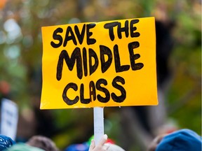 Don Wright's essay, published online with Public Policy Forum, maintains that, despite repeated promises, most politicians have abandoned the broad middle-classes by allowing real wages to stagnate.