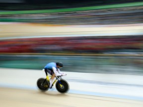 Tristen Chernove is competing in the Paralympics in Tokyo. A file photo shows him competing in the men's C 1-2-3 1,000 metre time trial final on Day 3 of the Rio 2016 Games at the Rio Olympic Velodrome on Sept. 10, 2016, in Brazil.