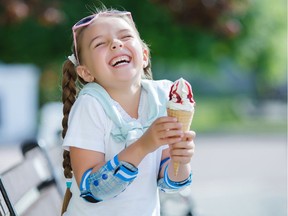 Any summer day is immeasurably improved by an ice cream cone.