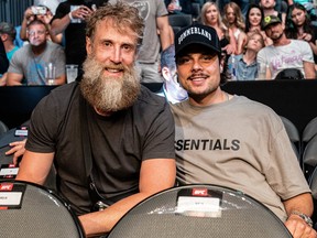 Joe Thornton and Auston Matthews took in UFC 264 together along with Justin Bieber.