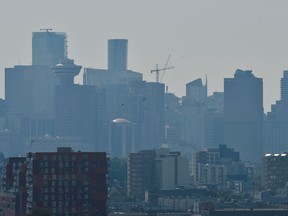 Environment and Climate Change Canada is forecasting a hazy afternoon Saturday, as a heat warning remains in effect.