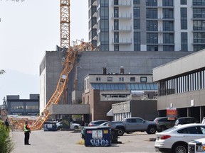 Four people were killed and one is missing presumed dead after a crane collapsed during a dismantling process at a massive three-tower residential and commercial project in Kelowna.