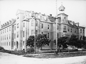 St. Paul's Hospital under construction, circa 1903.