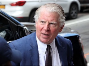 FILE PHOTO: Manhattan district Attorney Cyrus Vance Jr. arrives at the District Attorney's Office in the Manhattan borough of New York City, New York, U.S., July 1, 2021.