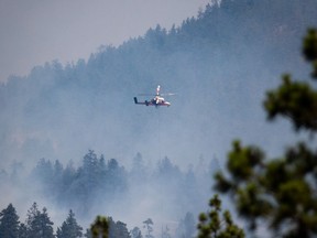 B.C. Wildfire Service says it was force to halt of its air operations over the Kimbol Lake wildfire on Saturday.
