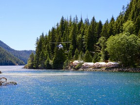 Most guests arrive by floatplane from Vancouver. The scenic flight takes about 45 minutes with views over Strathcona Provincial Park enroute.