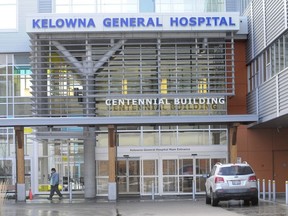 Entrance to Kelowna General Hospital.