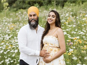 Jagmeet Singh and Gurkiran Kaur Sidhu announced the news of their pregnancy on social media Thursday.