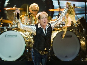 David Lee Roth performs with Van Halen at the Air Canada Centre in Toronto on March 17, 2012.