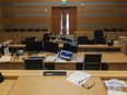 A courtroom at the provincial court of B.C.'s Surrey courthouse.