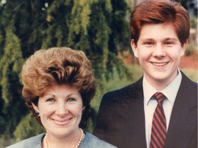 Undated family photo of Darren Huenemann with his mother Sharon Huenemann.