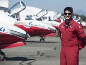 Capt. Ari Mahajan from Delta is the youngest pilot on the Snowbirds aerobatic team.



(Photo by Jason Payne/ PNG)

(For story by Sue Lazaruk) ORG XMIT: abbotsfordairshow [PNG Merlin Archive]