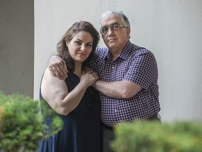 Harry Tabrizi with his wife Mary Noor in Port Moody. ‘There is a shortage of every (type of doctor) that you can think about in health care. And I'm sitting here, I'm selling hearing aids, basically,’ says Tabrizi, an Iranian-trained ear, nose and throat specialist who has lived here for nearly a decade.