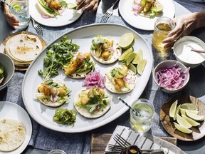Chef David Robertson’s Halibut Fish Tacos with Baja Cream are the perfect centrepiece for a festive family meal or all-ages party.