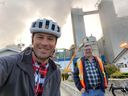 Matt Clayton took his literacy awareness fundraiser on a drive between pulp mills last September.